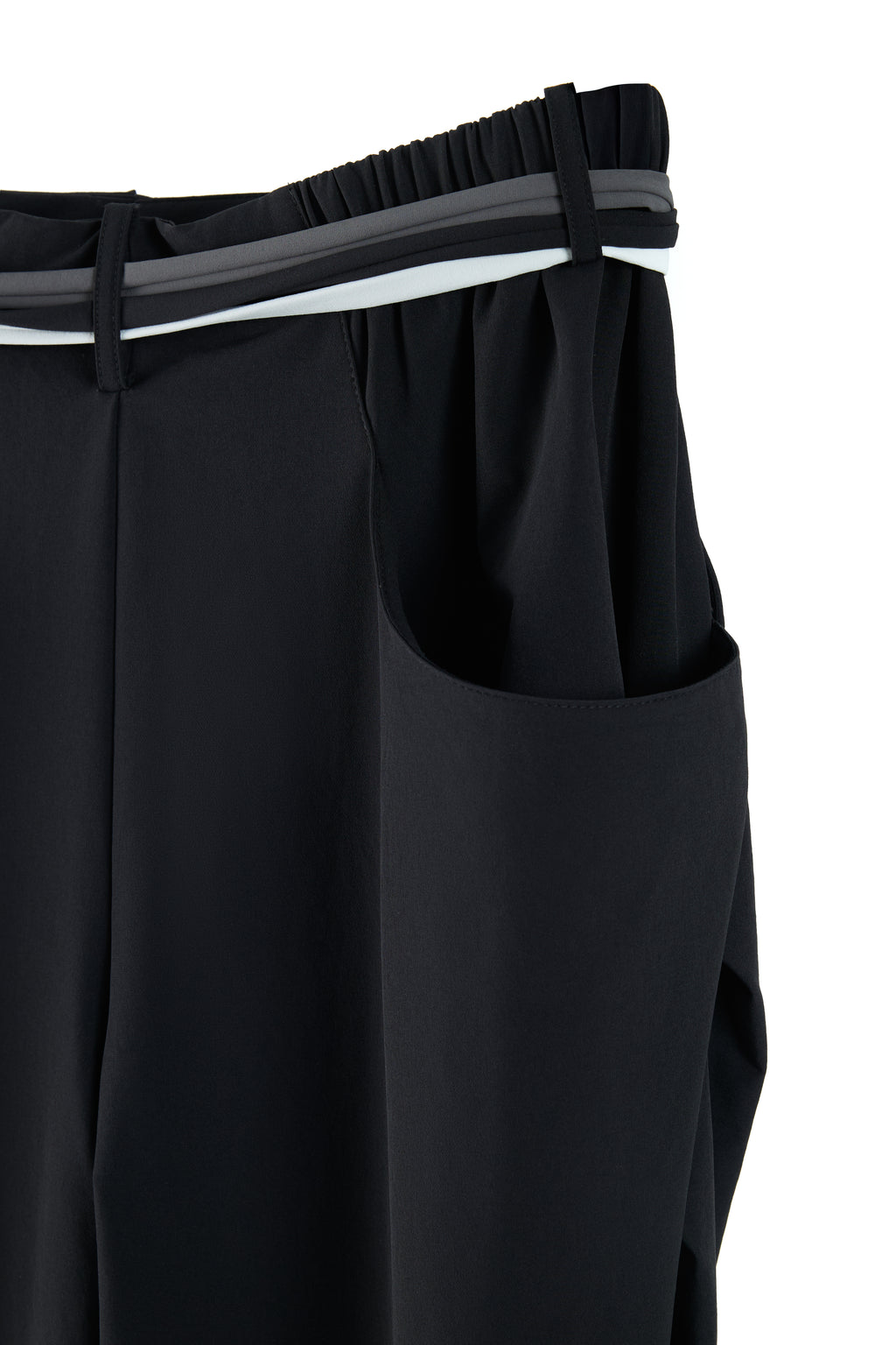 Side Pleat Cocoon Trousers