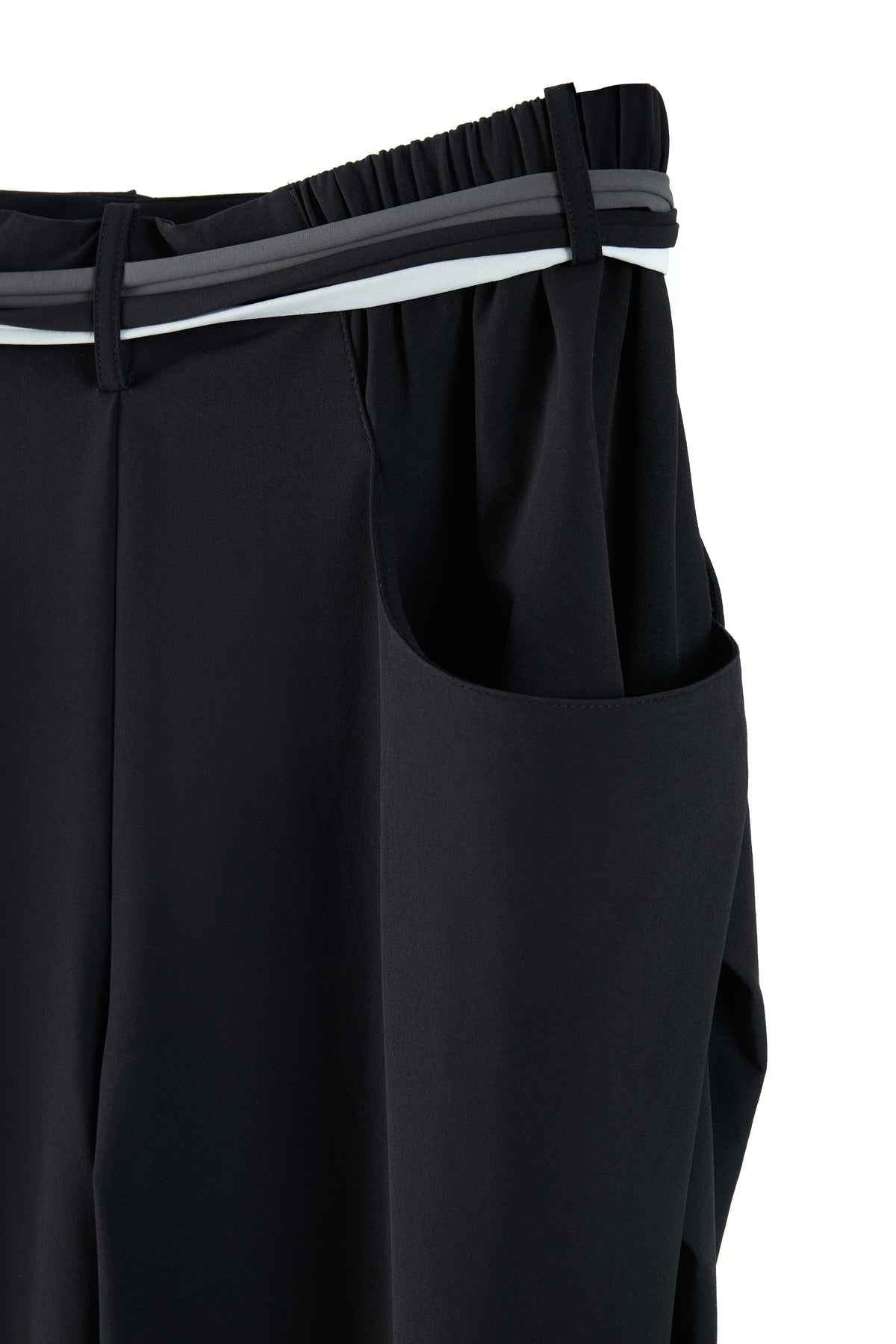 Side Pleat Cocoon Trousers