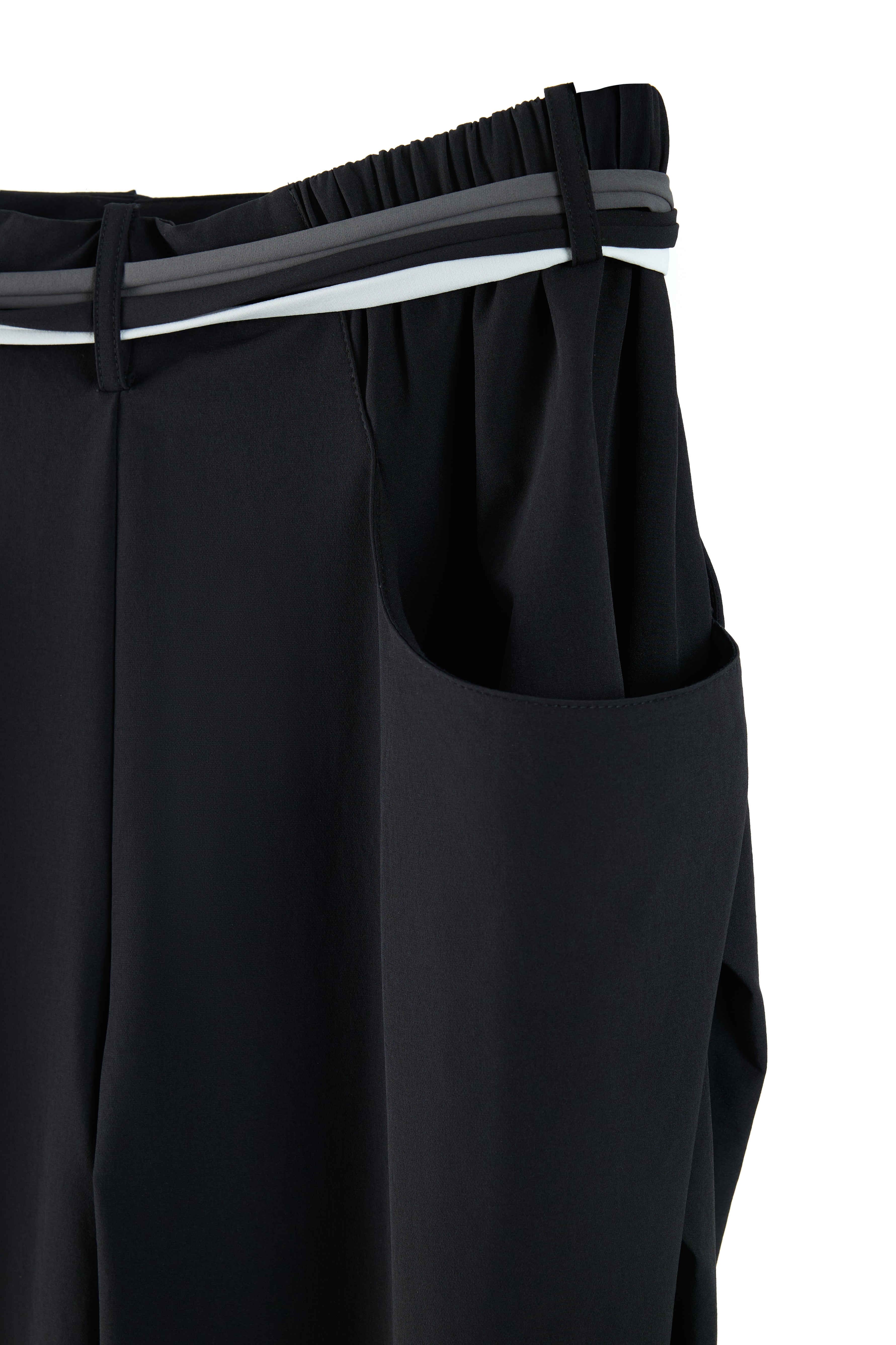 Side Pleat Cocoon Trousers