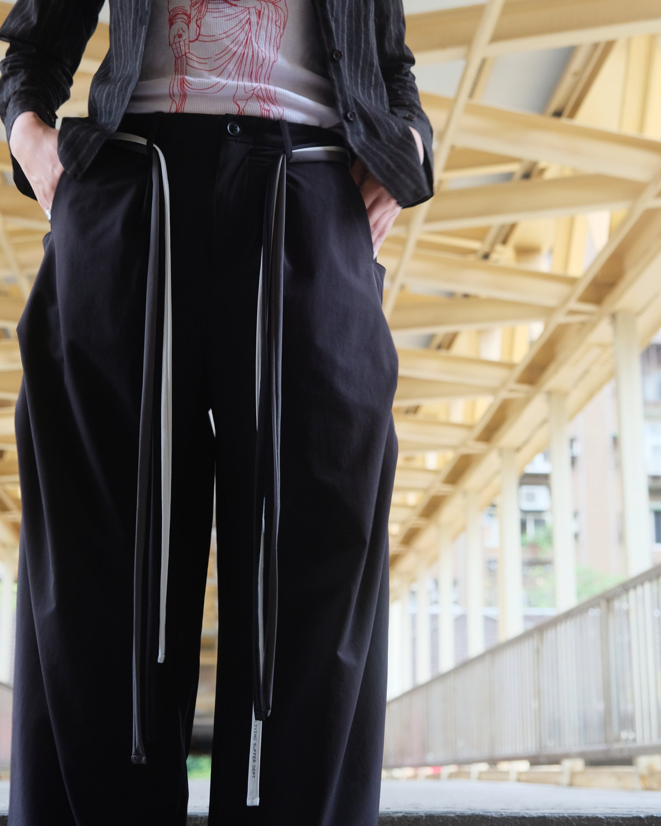 Side Pleat Cocoon Trousers