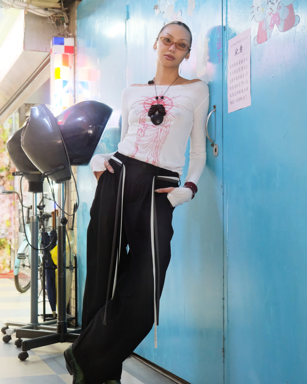 Side Pleat Cocoon Trousers