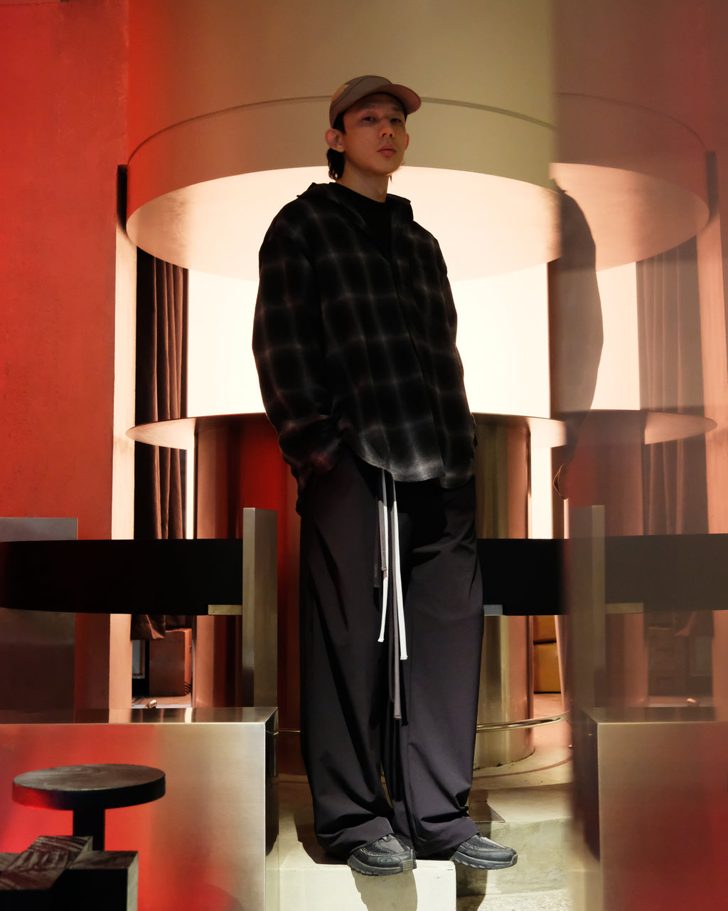 Side Pleat Cocoon Trousers