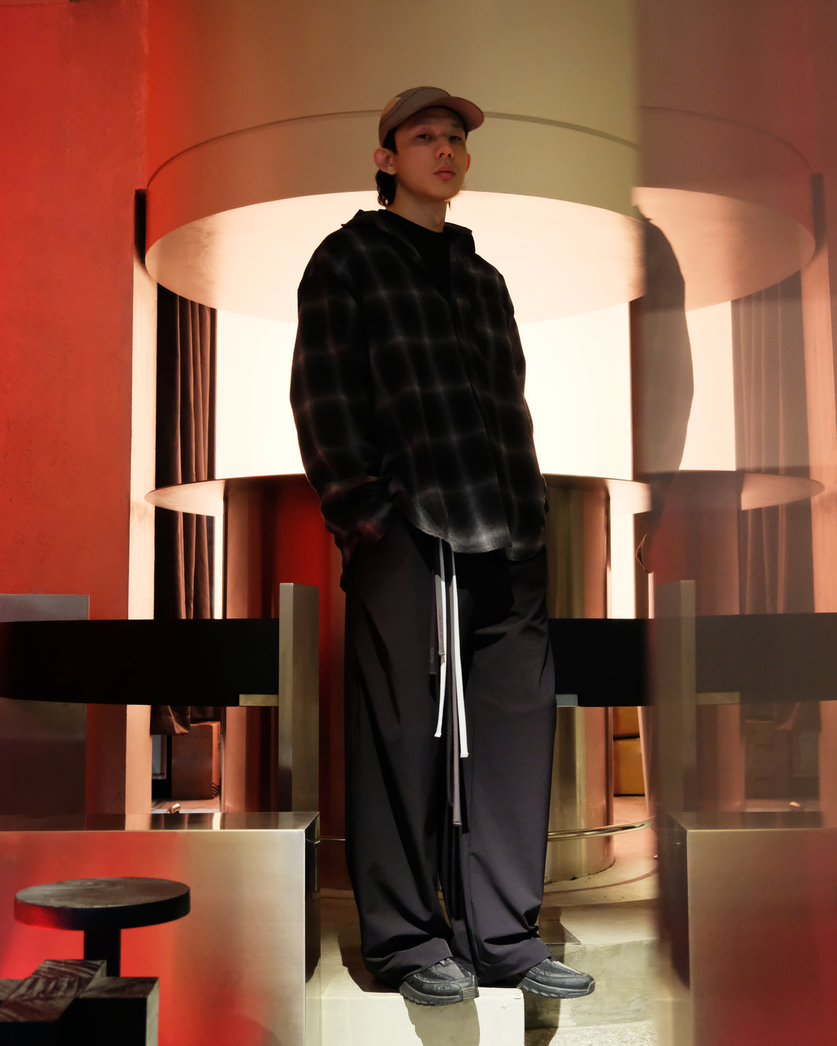 Side Pleat Cocoon Trousers