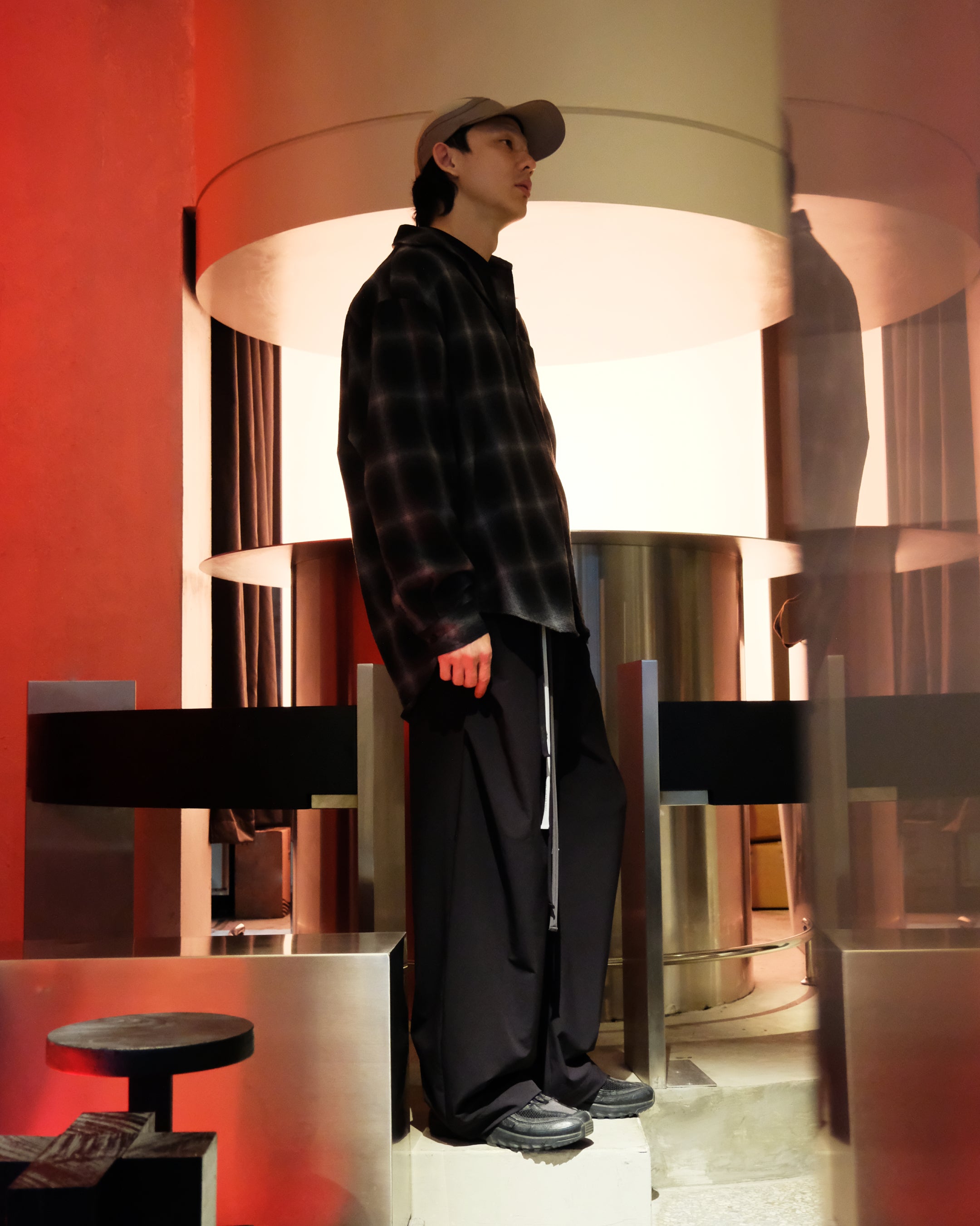 Side Pleat Cocoon Trousers